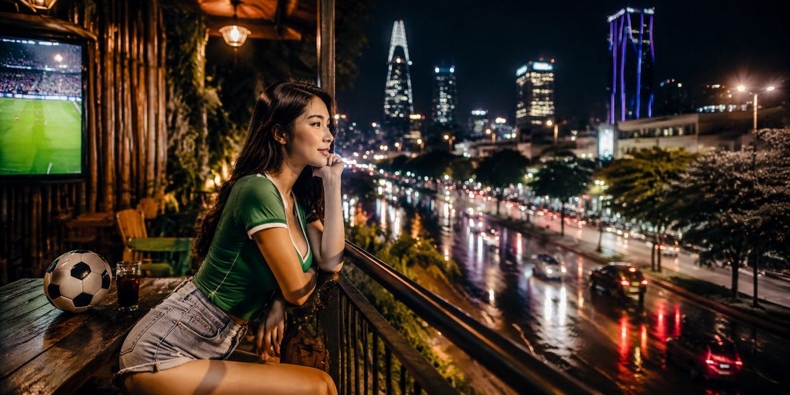 Người dùng tại TP.HCM xem bóng đá và cá cược trực tuyến qua điện thoại bên ly cà phê